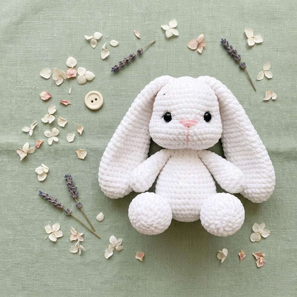 Floppy Ear Bunny Crochet Pattern PDF | Amigurumi Rabbit Plush Tutorial ...