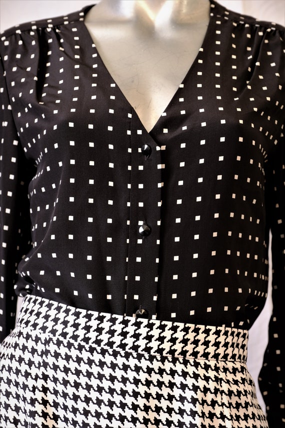 Black & White Houndstooth 3pc Suit - image 4