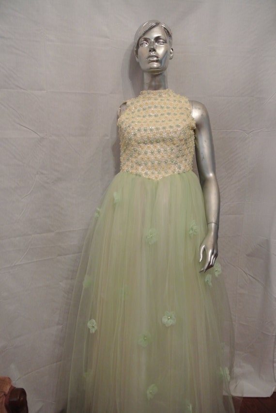 50's Couture Evening Gown - image 2