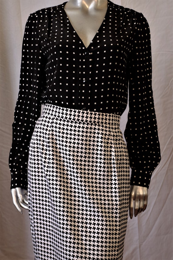 Black & White Houndstooth 3pc Suit - image 3