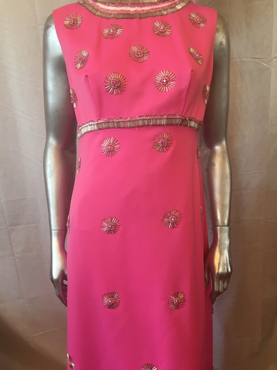 Pink evening gown