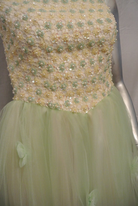 50's Couture Evening Gown - image 4