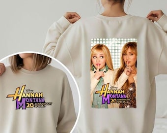 20e anniversaire de Hannah Montana rétro PNG | Création de logo pop star Disney Channel | Graphique nostalgique des années 2000 | Fichier de sublimation
