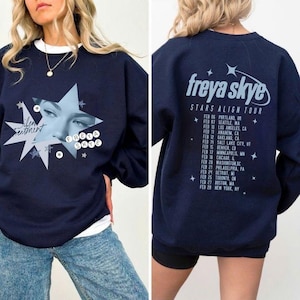 Freya Skye Stars Align Tour PNG | Graphique d'éventail de traitement silencieux | Conception de musique de concert Star de l'an 2000 | Fichier numérique pour sublimation