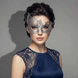 silver masquerade dress SIlver Flapper Dress