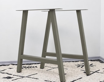 A-förmige Schreibtischbeine, graues Stahlgestell, DIY-Möbelgeschenk