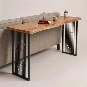 Sofa Bar Table Legs: High Metal Base for Breakfast Bar & Console