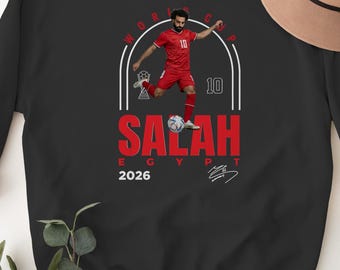 Egypt Star Player #10 Tribute Design, Salah Inspired World Football Legend Style Graphic Tee, 2026 Soccer Cup Gift For Fans Unisex T-Shirt