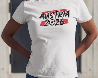Football Supporters Sports Gift, Soccer World Tournament Inspired Design, Austria Flag Animated Tribute for Fans Graphic Tee Unisex T-Shirt
