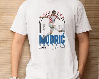 Croatia Star Player #10 Tribute Design, Modric Inspired World Football Legend Style Graphic Tee, 2026 Soccer Cup Gift For Fan Unisex T-Shirt