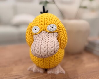 Knitted Pokemon Psyduck