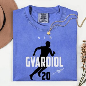 Comfort Colors® Air Gvardiol 20 Soccer Player Tribute Graphic Tee, Croatia Football Star Signature Design, 2026 World Cup Fan Unisex T-Shirt image 6