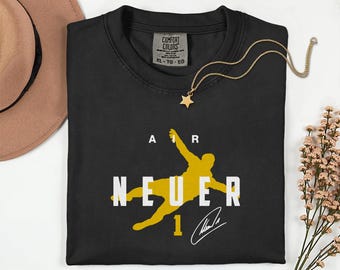 Comfort Colors® Air Neuer #1 Soccer Player Tribute Graphic Tee, Germany Football Star Signature Design, 2026 World Cup Fan Unisex T-Shirt