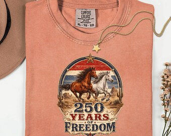 America 250th Shirt | Western 4th of July Tee | Patriotic Independence Day Apparel | USA Celebration T-Shirt