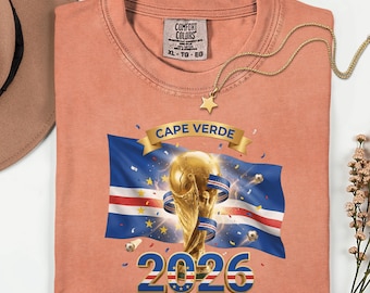 Cape Verde Soccer 2026 Shirt, Cabo Verde Football Fan Tee, National Team Pride Apparel, Sports Gift for Him Her, Unisex Graphic T-shirt