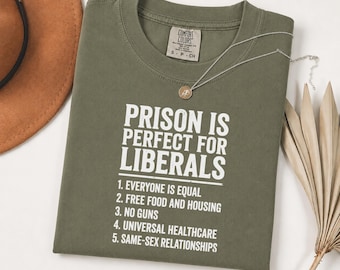 Funny Anti Liberal Shirt, Conservative Political Humor Tee, Comfort Colors 1717, Vintage Graphic Tee, Oversized Trendy T-shirt