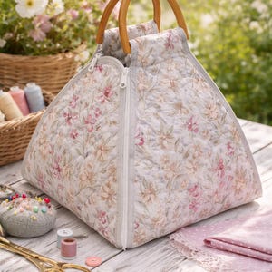 2-in-1 Pot Carrier Bag Sewing Pattern | Zipper Food Transport, Dining Mat (Digital Download)