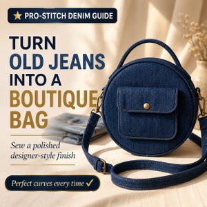 Eco-Maker’s Weekend Denim Crossbody Blueprint: Upcycled Designer Purse Success System (Beginner Friendly PDF)