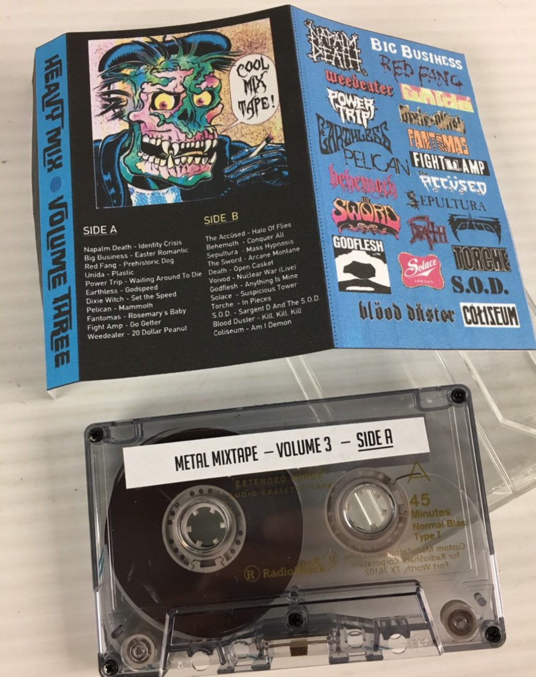 Metal Mix Tape Volume 3 audio Cassette Punk Metal, Heavy Metal, Thrash
