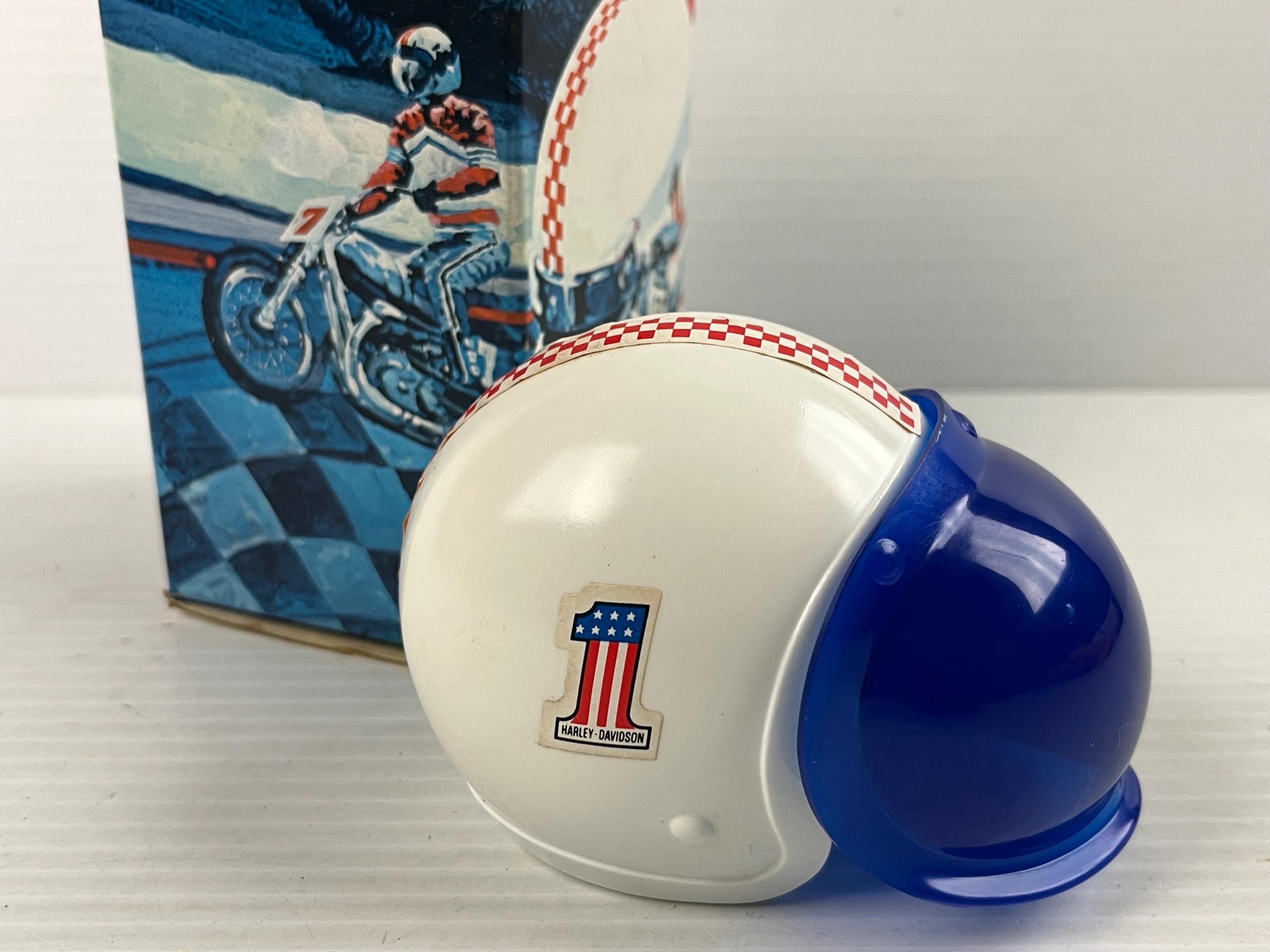 avon motorcycle helmet Vintage Avon Motocross Motorcycle Helmet Hair Lotion Bottle With Box