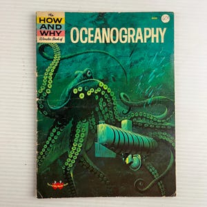 The How and Why Wonder Book of Oceanography by Robert Scharff - Vintage Book - 1969 – Wonder Books