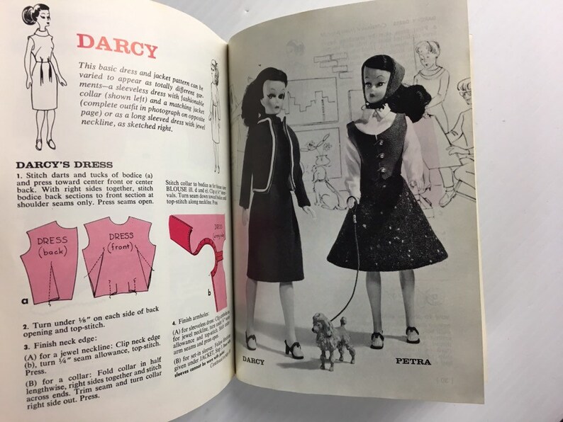 Doll Wardrobe Vintage Paperback Book 1964 Coats & Clark Inc. image 9