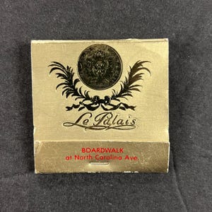 Le Palais Restaurant, Resorts International Hotel Casino, Atlantic City, NJ – Vintage Matchbook