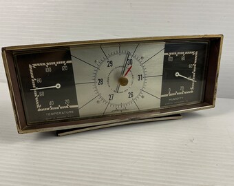 Vintage Weather Station – Thermometer/Barometer/Humidity – Airguide Instrument Co., Chicago