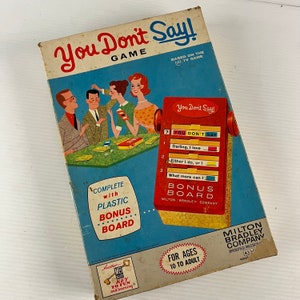 You Don't Say! (Vintage Game) – 1963 – TV Tie-In – Milton Bradley