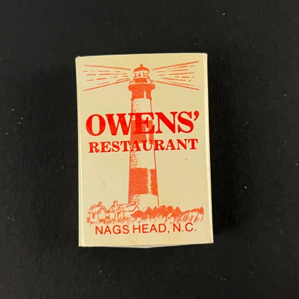 Owens' Restaurant, Nags Head, N.C. – Vintage Matchbox