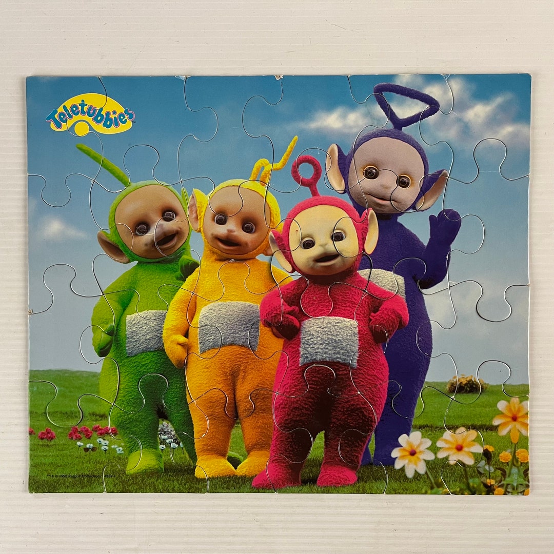 Teletubbies Jigsaw Puzzle vintage 1990s Milton Bradley Etsy
