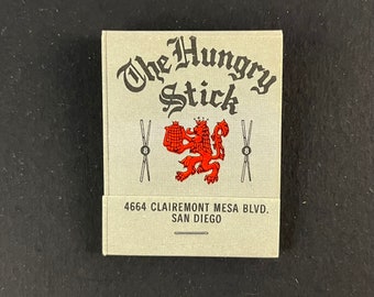 The Hungry Stick, San Diego, CA – Vintage Matchbook