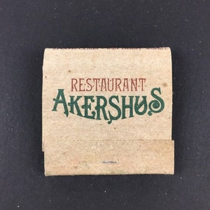 Restaurant Akershus - Epcot Center, Walt Disney World (Norway, World Showcase) - Vintage Matchbook