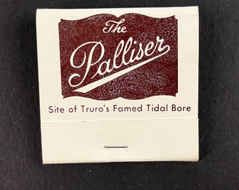 The Palliser – Restaurant, Motel & Gift Shop – Vintage Matchbook – Site of Truro's Famed Tidal Base