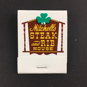 Mitchell&#39;s Steak and Rib House - Hyannis, MA, Vintage Matchbook