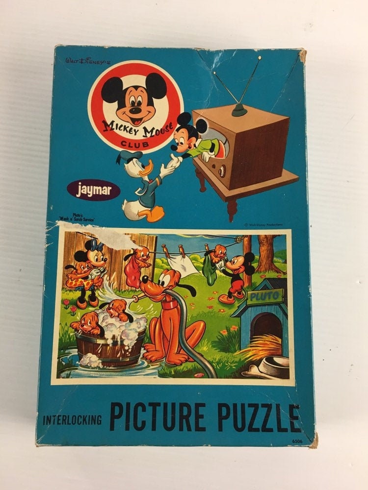 1960s Jaymar Puzzle Mickey Mouse Club Puzzle Games & Puzzles Puzzles