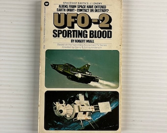 UFO-2 Sporting Blood by Robert Miall (Vintage Paperback Book) – 1973 – Warner Paperback Library