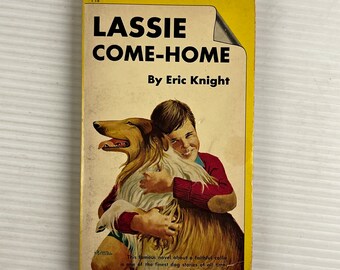 Lassie Come-Home by Eric Knight (Vintage Paperback) – 1971 – Tempo Books