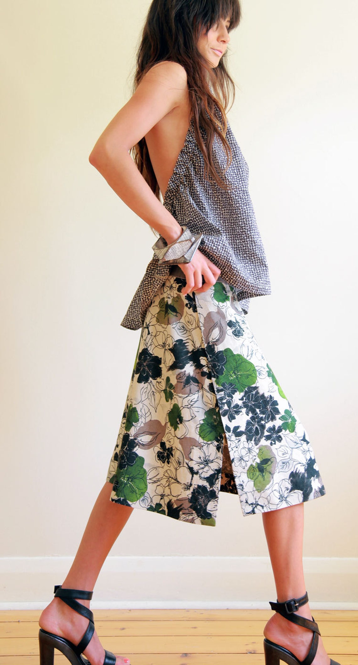 Knee Length Aline Skirt SEWING PATTERN With Pullon Elastic Etsy UK