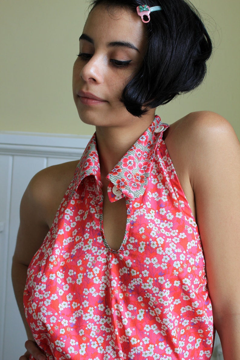 Halter Neck Wrap Around Top SEWING PATTERN With Narrow Waist Etsy