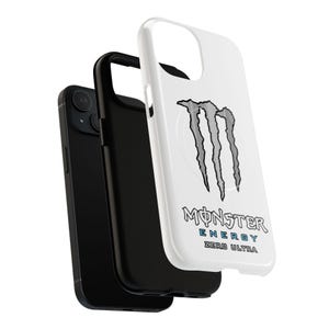White Monster Energy Case - Etsy UK