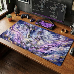 Podkładka pod mysz Kindred Dusk | Podkładka na biurko LoL, prezent dla graczy League of Legends