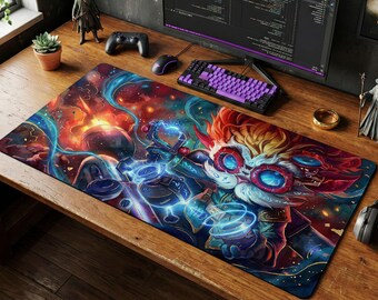 Heimerdinger Mouse Pad | LoL Desk Mat, League of Legends Gaming Gift