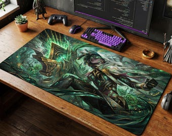 Senna Mouse Pad | LoL Desk Mat, League of Legends Redeemer Gift