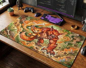 Gnar Mouse Pad | LoL Desk Mat, League of Legends Top Lane Gift