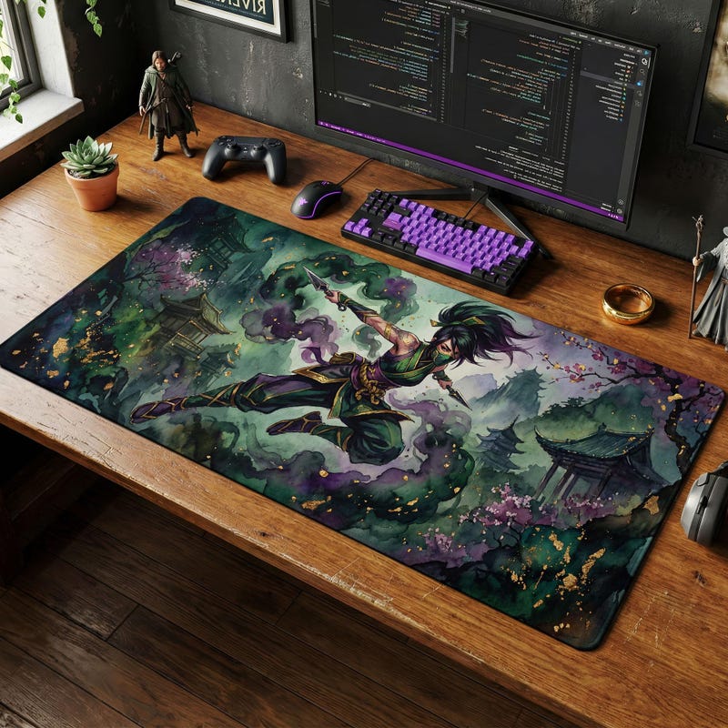 Akali Playmat Riftbound - Etsy