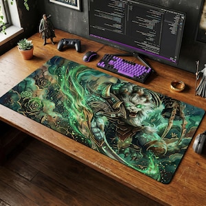 Rengar Hunter Mouse Pad | LoL Desk Mat, League of Legends Jungle Gift