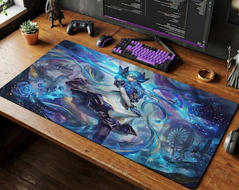 Gwen Cafe Mouse Pad | LoL Desk Mat, League of Legends Gaming Gift
