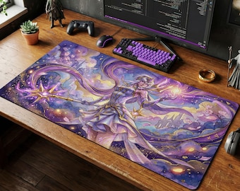 Lux Star Maus Pad | LoL Schreibtischmatte, League of Legends Mid Lane Geschenk