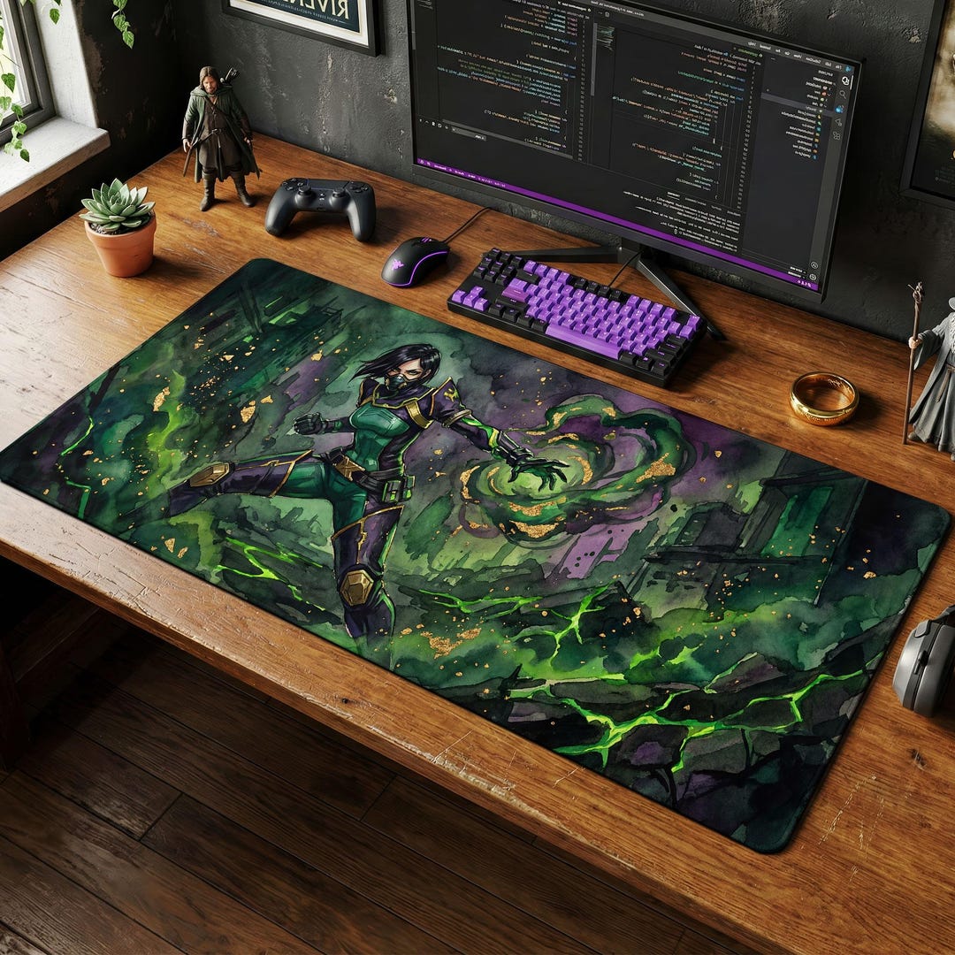 Viper Mouse Pad Valorant Desk Mat Toxic Controller Gaming Mousepad XL ...